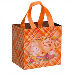 Sac en film non tissé recyclable et imperméable, personnalisable avec logo, pour emballage cadeau de fête, idéal pour la fête des pères, les achats et les cadeaux - Product Image 1