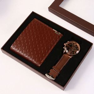 Coffret cadeau exquis pour homme, portefeuille et montre, pour la fête des pères, la Saint-Valentin ou comme cadeau d'affaires pour les événements spéciaux - Product Image 2