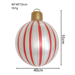 Ballons gonflables géants en PVC <span class=keywords><strong>de</strong></span> 40 cm et 50 cm avec poignée en anneau, décorations <span class=keywords><strong>de</strong></span> Noël gonflables pour la cour, l'intérieur et l'extérieur - Product Image 5