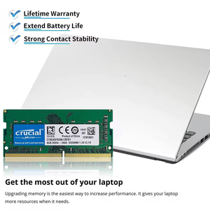 Crucial Laptop <span class=keywords><strong>DDR4</strong></span> <span class=keywords><strong>RAM</strong></span> <span class=keywords><strong>8GB</strong></span> SODIMM 260Pin Notebook Memoria Compatible con Intel AMD 3200 2400 2666MHz 2133MHz Función de NON-ECC - Product Image 3