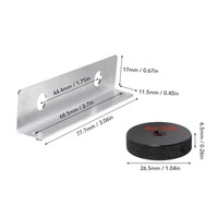 Soporte Metálico para Guitarra, Resistente al Desgaste, para JM Pickguard, Soporte para Instrumento, Tuerca y Deflector de Interruptor