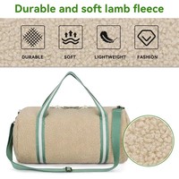 Sac de voyage week-end en peluche grande capacité pour femme et homme, idéal pour la gym et l'hôpital
