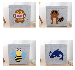 Giá Thấp Cảm Thấy Đồ Chơi Lưu Trữ Giỏ Phim Hoạt Hình Động Vật Mô Hình Có Thể Gập Lại Cảm Thấy Vải Cube Lưu Trữ Bin Quần Áo Cảm Thấy Lưu Trữ Tổ Chức - Product Image 6