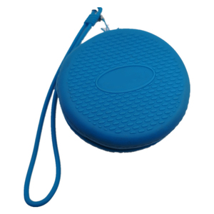 Bolsa de moedas de silicone personalizada, bolsa redonda para zíper, bolsa de moedas pequena