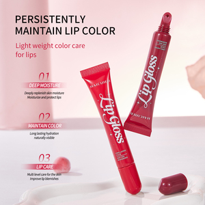 Waterproof Long Lasting <b>Lip</b> Gloss Glaze with Moisturizing <b>Lip</b> Tint & Stain Color Balm Moisturizing Smooth Long Lasting Lipstick - Product Image 3