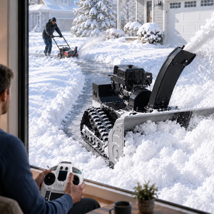 Souffleuse à neige télécommandée, souffleuse à neige commerciale 1000 mm pour l'élimination de la neige sur les routes des hôtels, des stations balnéaires et des communautés, avec certifications CE et EPA - Product Image 1