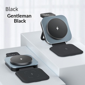 Nuevo <span class=keywords><strong>Cargador</strong></span> Inalámbrico Magnético Plegable Tres en Uno para Teléfono, Auriculares y Reloj Modelo T11 - Product Image 6