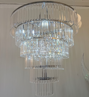 Lustre en acrylique pour salle de mariage, lampe de décoration de plafond de mariage, lustre en acrylique pour décoration de scène de mariage