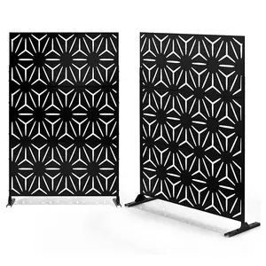 Laser Cut Decorative Metal Grille Panels Room Dividers Garden Metal Privacy Screen Meeting Room Hotel Swimming Pool Partition