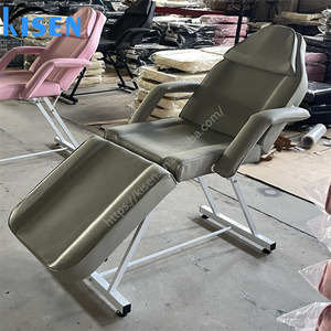 Table de massage et lit de beauté KISEN à prix d'usine pour salon de beauté, lit facial à forte capacité de charge, design incurvé - Product Image 4