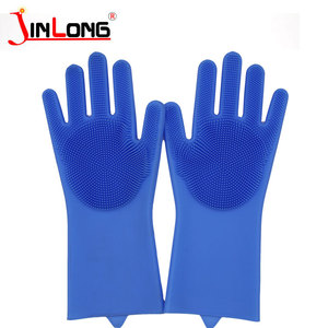 Silicone <b>Magic</b> <b>Gloves</b> Korean Durable Non-slip Waterproof <b>Gloves</b> with Brush - Product Image 6