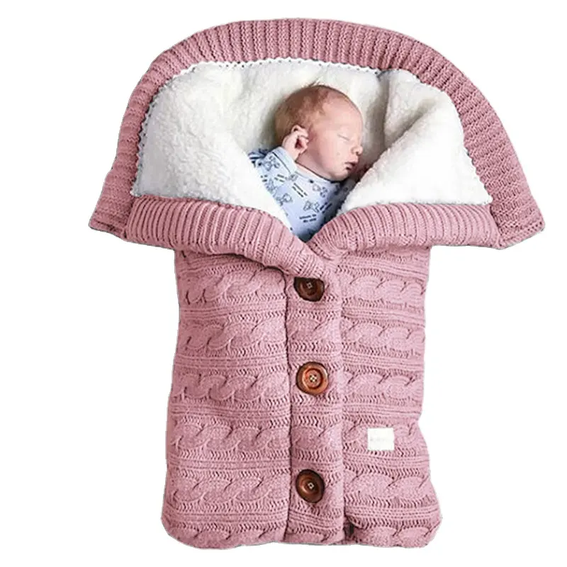 Novo logotipo personalizado sustentável inverno carrinho de bebê saco de dormir
