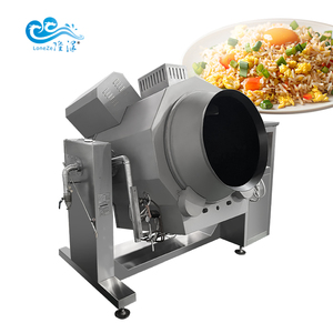Commercial Intelligent Gaz Chauffage Électrique Automatique Oeuf Frit Riz Cuisson Tambour Type Remuer Friture Machine Induction Base Cuisinière - Product Image 2