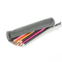 Étui de rangement pour crayons en cuir de qualité supérieure, avec logo imprimé, idéal pour la promotion personnalisée