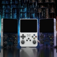 Konsol Game Genggam Retro HD R36 Sistem Linux 3.5 Inci Penyimpanan 64GB dengan 15000 Game Bawaan Pemutar Video Game Saku Portabel