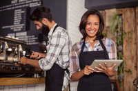 Système de commande de tablettes pour clients de restaurant Interpad M114 avec écran tactile de 7 pouces, Android 11.0, USB Type-C et 4G/Wi-Fi
