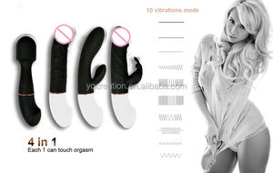 Volwassen 4 Penis Vibrerende Verwisselbare G Spot Clitoris Wand Massage Dildo Vibrator Speeltjes Voor Vrouw - Product Image 6