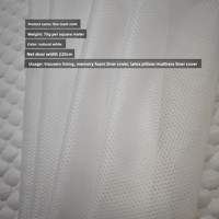 Tissu en maille fine tricotée 70g, largeur 220cm, 100% polyester, résistant à l'abrasion, pour doublure de pantalon avec insert en mousse à mémoire de forme