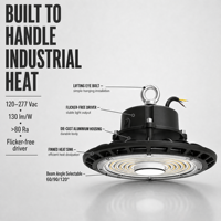 Projecteur LED Industriel à Haute Luminosité 4000K 130lm/W CRI80 Sans Scintillement 100W 150W 200W en Aluminium Économique pour Entrepôt