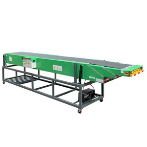 40 inch (40ft) container trọng lực băng tải di động dỡ bỏ vành đai Kính thiên văn băng tải