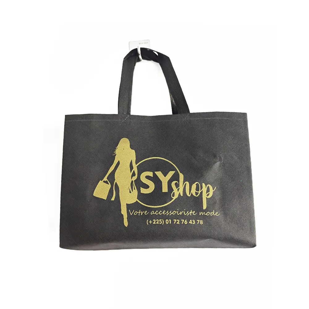 2023 cheap eco-friendly printable logo pp non-woven shopping tote bags with custom printed logo