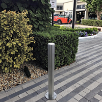 Bollard en acier inoxydable 304 haute sécurité anti-collision et anti-terrorisme, surface polie, qualité ingénieur, réfléchissant pour parking/trafic