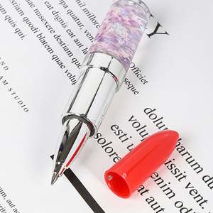 Bolígrafo de Alta Calidad con Forma de Lápiz Labial, Mini Bolígrafo con Forma de Lápiz Labial con Aceite de Flores - Product Image 2