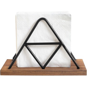 Porte-mouchoirs et serviettes rectangulaire simple en fer, écologique et moderne, sur pied, pour toilettes, restaurants, cafés - Product Image 3