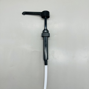 Bomba dispensadora de jarabe negra de boquilla larga 28/400, 5cc, 8cc, <span class=keywords><strong>10cc</strong></span>, bomba para botella de jarabe de café - Product Image 1
