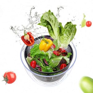 Exprimidor de Frutas y Verduras de Plástico de Gran Capacidad para el Hogar, con Operación de una Sola Mano, Secador de Ensaladas - Product Image 5