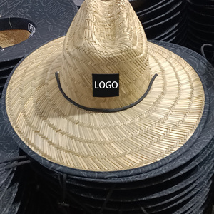 Sombrero de Paja Estilo Salvavidas de Verano para el Sol al por Mayor con Parche de Logotipo Personalizado para Surf y Playa - Product Image 5