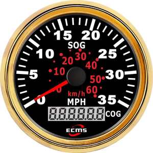 Compteur de vitesse analogique GPS 35 MPH 85 mm pour yacht, bateau, camping-car et voiture, instrument de mesure de vitesse de conversion - Product Image 4