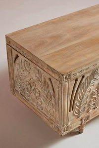 Meuble TV antique, buffet, armoire de rangement en bois sculpté à la <span class=keywords><strong>main</strong></span>, style traditionnel rustique, coffre de rangement - Product Image 5