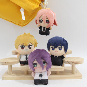 Llavero de Peluche de Anime Chainsaw Man, Denji Hayakawa <span class=keywords><strong>Aki</strong></span>, Figura de Peluche, Muñeco Chibi, Llavero Bonito - Product Image 1