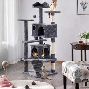 Thiết kế mèo gãi cây rộng rãi chung cư sisal scratcher hiện đại mèo mềm Leo tháp nhiều lớp đồ nội thất - Product Image 5