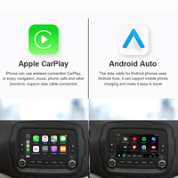 Lecteur DVD de voiture Jeep 2013-2018 avec décodeur automatique Android et Ai Box AirPlay sans fil Carplay Détecteur de radar radio USB Apple Carplay