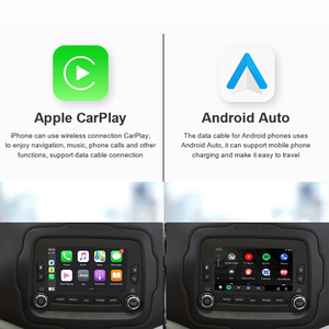 Jeep 2013-2018 araç DVD oynatıcı oyuncu Android otomatik dekoder ve Ai kutusu ile AirPlay kablosuz Carplay USB radyo Radar dedektörü Apple Carplay - Product Image 4
