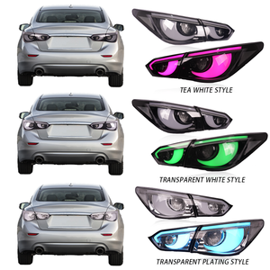 Luz Trasera RGB SINDAR para Infiniti Q50 Q50s 2013-2017 para Nissan Skyline V37 2014-2024 Estilo Marrón Transparente y Electrochapado - Product Image 3