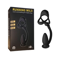 Vibrateur W-Taper Plug 10 modes en silicone à double zone ergonomique avec anneau pour pénis et testicules, étanche IPX7, rechargeable par USB, chargement magnétique