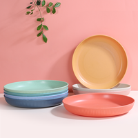 Assiettes en Fibre de Blé Colorées Sans BPA en Gros – Assiettes en Paille de Blé