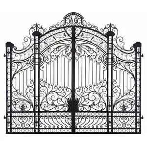 Factory Hot Sales Nice Looking All Solid ing Wrought Iron Gate Design