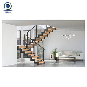 Escalier intérieur élégant pour les maisons familiales offrant une forme magnifique, des marches sûres et des performances structurelles stables - Product Image 5