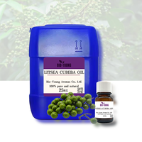 Huile essentielle naturelle pure de Litsea Cubeba Arôme d'agrumes longue durée pour diffuseurs domestiques