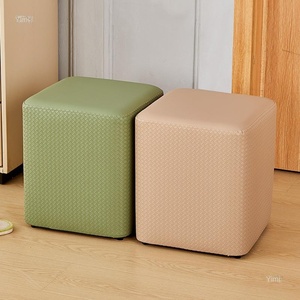 Hiện đại đầy màu sắc <span class=keywords><strong>Ottoman</strong></span> Túi mềm phân cho phòng khách nhà sinh viên của phù hợp phòng Giày thay đổi triển lãm vuông Bàn cà phê - Product Image 3