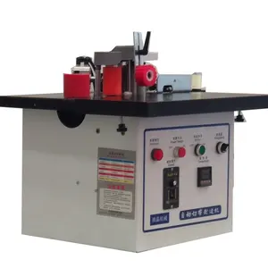 small size full automatic edge banding machine mini trimmer edge bander curved straight woodworking sealing gluing furniture