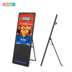 Refee 40in Portable Foldable Lcd Digital Signage Poster Display