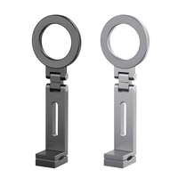Support de téléphone portable magnétique rotatif à 360 degrés réglable en alliage d'aluminium portable