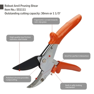 Qualité allemande <span class=keywords><strong>Prix</strong></span> compétitif Ciseaux de jardinage à usage intensif Sécateur à main - Product Image 3