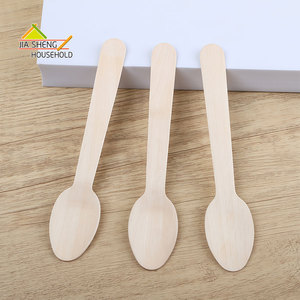 Nhà máy tùy biến thân thiện với môi dùng một lần phân hủy sinh học thìa gỗ và ngã ba cho cắm trại - Product Image 1