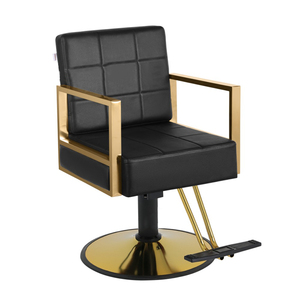 Silla <span class=keywords><strong>de</strong></span> barbería profesional con cojín suave y materiales <span class=keywords><strong>de</strong></span> silicona y plástico <span class=keywords><strong>de</strong></span> polipiel negra <span class=keywords><strong>para</strong></span> peluquería - Product Image 6